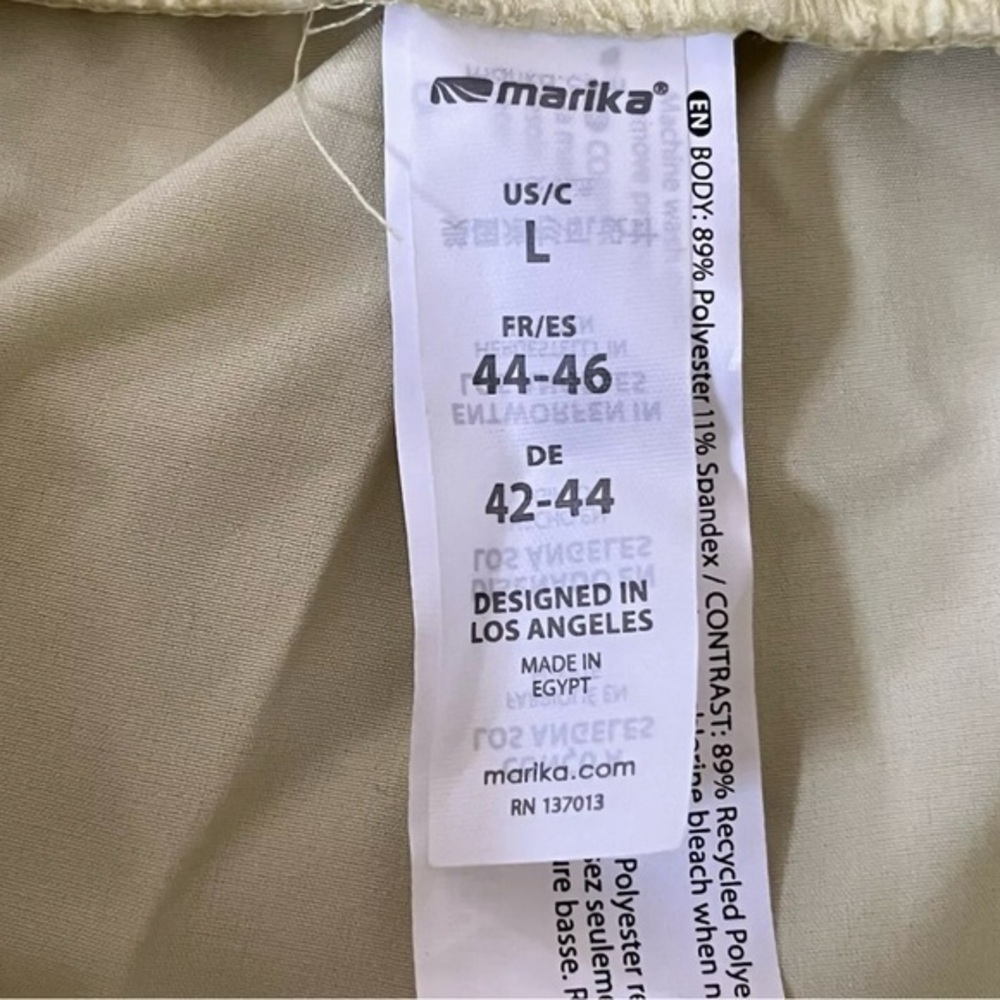 Marika Wax Yellow‎ Shorts Large Side Seam Pocket Silky Finish Elastic Waist NWT - Picture 3 of 11